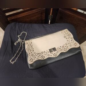 Elegant Black and Cream Women's Bag